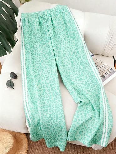 eko koza sa: Ženske široke pantalone sa leopard printom - Kroj: široke nogavice na lalafo.rs — 4 eko koza sa: Ženske široke pantalone sa leopard printom - Kroj: široke nogavice — 4