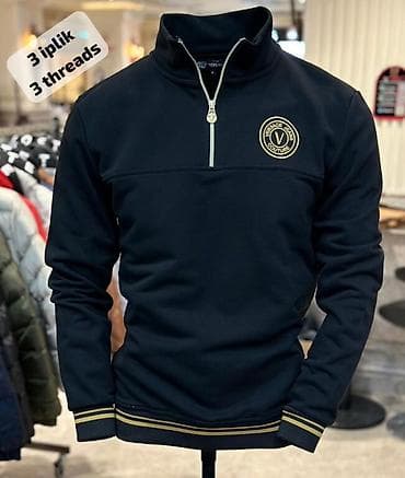 Muški duks sa rajsferšlusom do pola (half-zip), “3 iplik / 3 threads” na lalafo.rs — 10 Muški duks sa rajsferšlusom do pola (half-zip), “3 iplik / 3 threads” — 10