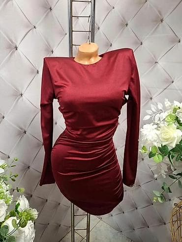 🔥Elegantna mini haljina sa dugim rukavima i naborima ❤️haljine 3500 at lalafo.rs — 1 🔥Elegantna mini haljina sa dugim rukavima i naborima ❤️haljine 3500 — 1