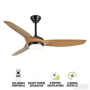 Plafonski ventilatori: 2 smera rotacije Jačina svetla: Max. 18WIzvor svetla: Integrisani na lalafo.rs — 1 Plafonski ventilatori: 2 smera rotacije Jačina svetla: Max. 18WIzvor svetla: Integrisani — 1