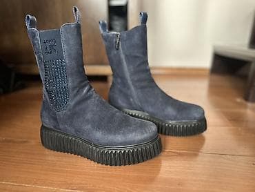 Ženske čizme od antilopa – tamnoplave Ilasio Renzoni Broj 38 Nosene na lalafo.rs — 2 Ženske čizme od antilopa – tamnoplave Ilasio Renzoni Broj 38 Nosene — 2