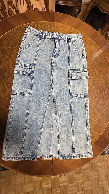 bermude teksas br: Duga teksas suknja – veličina M - Model: cargo/utility stil - Dužina at lalafo.rs — 1 bermude teksas br: Duga teksas suknja – veličina M - Model: cargo/utility stil - Dužina — 1