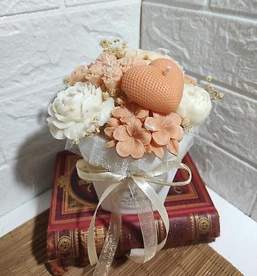 Dekorativni aranžmani od sveća u obliku cveća - Ručno rađene sveće na lalafo.rs — 3 Dekorativni aranžmani od sveća u obliku cveća - Ručno rađene sveće — 3