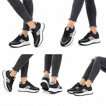 Ženske lifestyle patike – crno/sive - Dizajn: moderan low-top kroj sa na lalafo.rs Ženske lifestyle patike – crno/sive - Dizajn: moderan low-top kroj sa