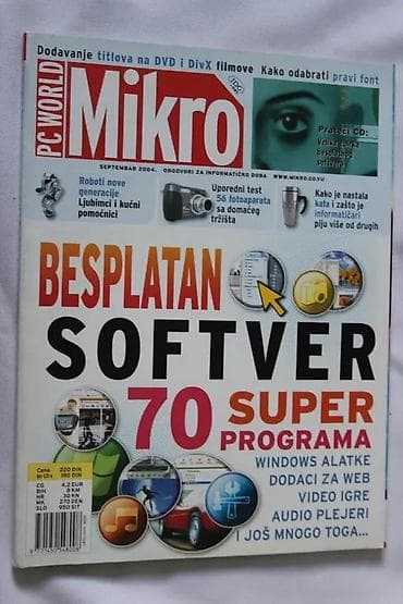 PC WORLD MIKRO SEPTEMBAR 2004. | PC World Mikro Septembar 2004 na lalafo.rs PC WORLD MIKRO SEPTEMBAR 2004. | PC World Mikro Septembar 2004