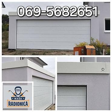 Bela segmentna garažna vrata sa horizontalnim panelima. Vrata su na lalafo.rs — 2 Bela segmentna garažna vrata sa horizontalnim panelima. Vrata su — 2