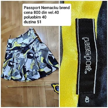 Suknja Passport – nemački brend - Model: A-kroj sa širokim na lalafo.rs — 1 Suknja Passport – nemački brend - Model: A-kroj sa širokim — 1