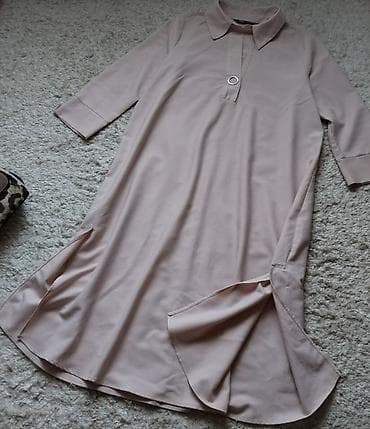 Zara haljina kosulja maksi u velicini M. Boja pastelno roze na lalafo.rs — 1 Zara haljina kosulja maksi u velicini M. Boja pastelno roze — 1