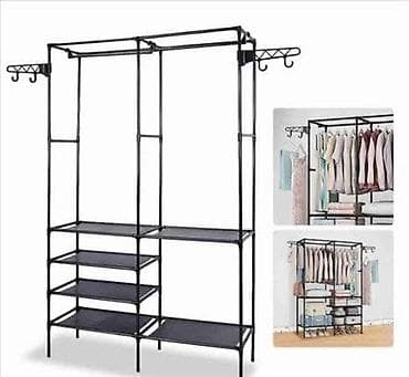 Stalak za odecu+police za obucu/prenosiva vesalica Dimenzije vešalice na lalafo.rs — 6 Stalak za odecu+police za obucu/prenosiva vesalica Dimenzije vešalice — 6