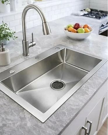 Kuhinjski sudoper od nerđajućeg čelika sa armaturom – moderan na lalafo.rs Kuhinjski sudoper od nerđajućeg čelika sa armaturom – moderan