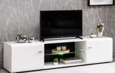 TV komoda za dnevni boravak – moderan dizajn, bela visokosjajna na lalafo.rs TV komoda za dnevni boravak – moderan dizajn, bela visokosjajna