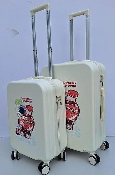 Travel suitcases and bags: Tvrdi kofer na točkiće sa printom “Sparkling Beverage – Argonate”. - at lalafo.rs — 6 Travel suitcases and bags: Tvrdi kofer na točkiće sa printom “Sparkling Beverage – Argonate”. - — 6