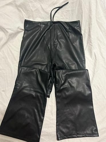 eko koza sa: Crne pantalone od eko-kože - Materijal: sintetička (eko) koža sa at lalafo.rs — 2 eko koza sa: Crne pantalone od eko-kože - Materijal: sintetička (eko) koža sa — 2