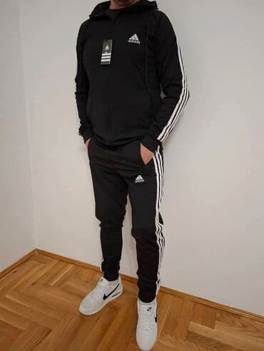 Komplet, Adidas, bоја - Crna, Poliester na lalafo.rs Komplet, Adidas, bоја - Crna, Poliester