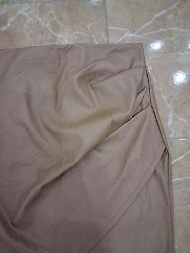 eko koza sa: Suknja u boji karamela/kamila, kroj sa preklopom napred (wrap efekat) na lalafo.rs — 2 eko koza sa: Suknja u boji karamela/kamila, kroj sa preklopom napred (wrap efekat) — 2