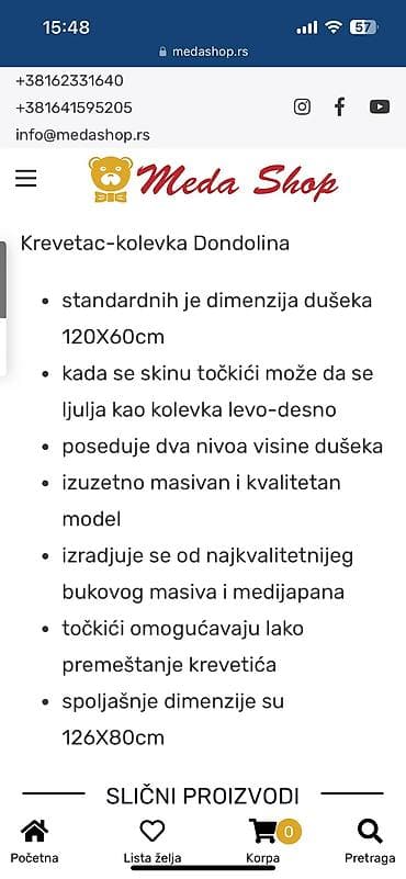 Prodajem krevetac, malo koriscen kao nov. Kupljenu Meda shop, nov na lalafo.rs — 3 Prodajem krevetac, malo koriscen kao nov. Kupljenu Meda shop, nov — 3