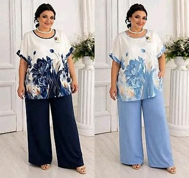 Personal Items: Dvodélni ženski komplet – plus size - Gornji deo: lagana bluzica sa at lalafo.rs — 2 Personal Items: Dvodélni ženski komplet – plus size - Gornji deo: lagana bluzica sa — 2