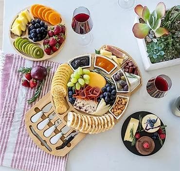 Rotaciona daska za meze - Poslužavnik za hranu Poslužavnik od na lalafo.rs — 2 Rotaciona daska za meze - Poslužavnik za hranu Poslužavnik od — 2