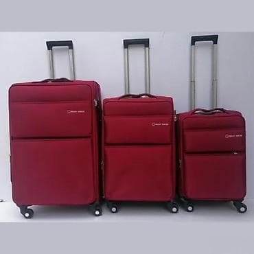 za svaki dan: Set kofera za putovanje – 3 komada, crvena boja - Brend: Reddy Wengie at lalafo.rs — 1 za svaki dan: Set kofera za putovanje – 3 komada, crvena boja - Brend: Reddy Wengie — 1