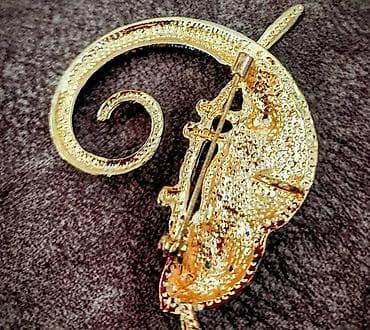 Accessories: Predivan i masivan broš, kameleon, sa cirkonima raznih boja. Dva puta at lalafo.rs — 2 Accessories: Predivan i masivan broš, kameleon, sa cirkonima raznih boja. Dva puta — 2