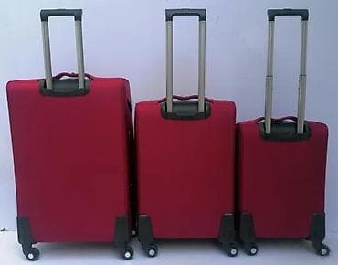 za svaki dan: Set kofera za putovanje – 3 komada, crvena boja - Brend: Reddy Wengie at lalafo.rs — 4 za svaki dan: Set kofera za putovanje – 3 komada, crvena boja - Brend: Reddy Wengie — 4