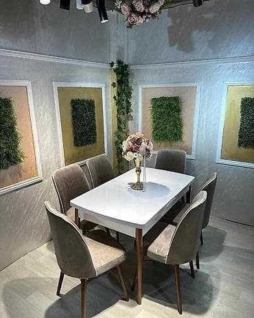 Trpezarijski set – sto sa 6 stolica - Moderan pravougaoni sto sa na lalafo.rs — 3 Trpezarijski set – sto sa 6 stolica - Moderan pravougaoni sto sa — 3