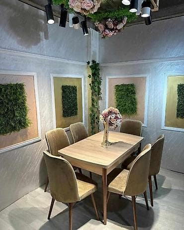 Trpezarijski set – sto sa 6 stolica - Moderan pravougaoni sto sa na lalafo.rs — 1 Trpezarijski set – sto sa 6 stolica - Moderan pravougaoni sto sa — 1