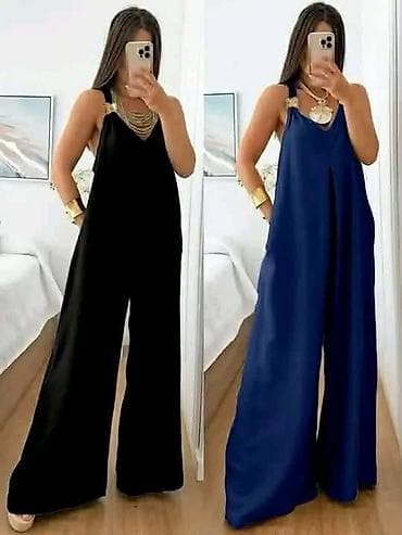Ženski široki jumpsuit (model 21351) - Kroj: ležeran, extra široke na lalafo.rs Ženski široki jumpsuit (model 21351) - Kroj: ležeran, extra široke