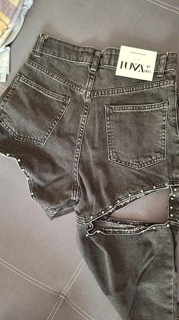 pantalone butiku ali: Ženske farmerke ROZA Mls – visok struk, tamnosivi “washed” denim na lalafo.rs — 2 pantalone butiku ali: Ženske farmerke ROZA Mls – visok struk, tamnosivi “washed” denim — 2