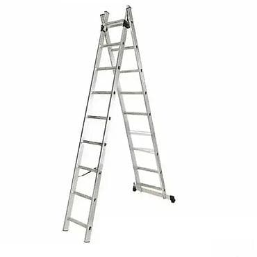 kom sa etiketom: Aluminjumske merdevine sa sledećim karakteristikama: – Širina: 460 mm– at lalafo.rs — 2 kom sa etiketom: Aluminjumske merdevine sa sledećim karakteristikama: – Širina: 460 mm– — 2