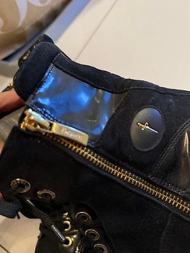 /ženske visoke patike – crne, suede/koža - Model: visoke patike sa na lalafo.rs — 4 /ženske visoke patike – crne, suede/koža - Model: visoke patike sa — 4