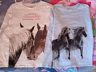 Dve nove bluze, samo oprane. Vel 158-164. Boja bež i svetlo plava na lalafo.rs — 2 Dve nove bluze, samo oprane. Vel 158-164. Boja bež i svetlo plava — 2