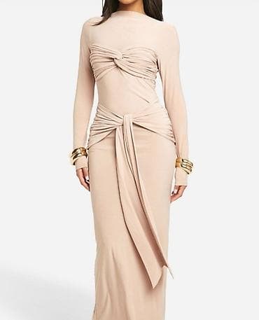 L, color - Beige, Cocktail, Long sleeves at lalafo.rs L, color - Beige, Cocktail, Long sleeves