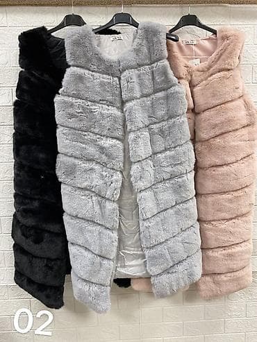 kozna jakna sa: Duga ženska prsluk-bunda od veštačkog krzna - Model: dugački, bez na lalafo.rs — 1 kozna jakna sa: Duga ženska prsluk-bunda od veštačkog krzna - Model: dugački, bez — 1