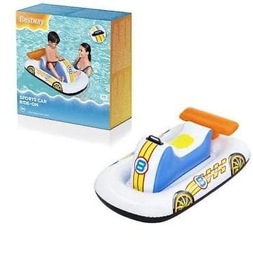 Bestway Sports Car Ride-On – naduvljivi plutajući auto za decu - at lalafo.rs Bestway Sports Car Ride-On – naduvljivi plutajući auto za decu -