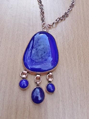 BAKARNA Ogrlica sa PLAVIM priveskom Ogrlica od BAKRA sa Kobaltno na lalafo.rs — 5 BAKARNA Ogrlica sa PLAVIM priveskom Ogrlica od BAKRA sa Kobaltno — 5