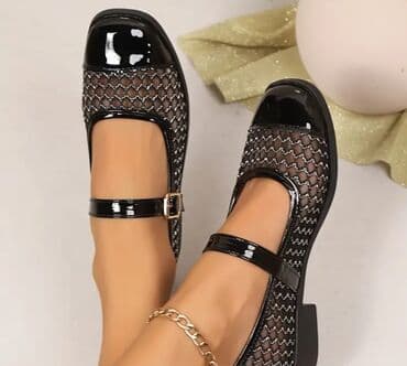 Ženske cipele Mary Jane – crne, mrežaste - Elegantne baletanke/Mary na lalafo.rs Ženske cipele Mary Jane – crne, mrežaste - Elegantne baletanke/Mary