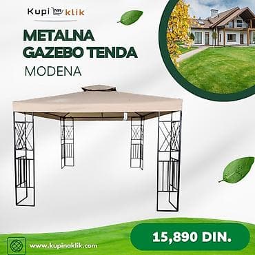 Metalna gazebo tenda – Modena - Konstrukcija: čvrst metalni ram sa na lalafo.rs — 1 Metalna gazebo tenda – Modena - Konstrukcija: čvrst metalni ram sa — 1