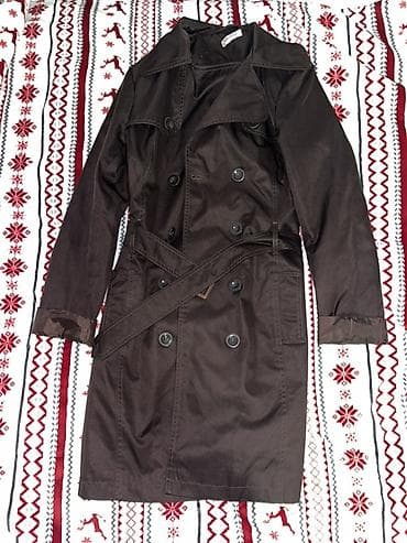 kozna jakna sa: Ženski mantil/trenč kaput, tamno braon boje. - Klasičan dvoredni kroj na lalafo.rs — 1 kozna jakna sa: Ženski mantil/trenč kaput, tamno braon boje. - Klasičan dvoredni kroj — 1