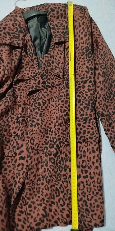 Ženski kaput/blejzer sa animal printom (leopard), smeđe-crne boje at lalafo.rs — 3 Ženski kaput/blejzer sa animal printom (leopard), smeđe-crne boje — 3