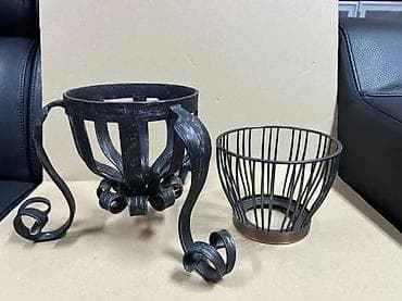 kom sa etiketom: Kovane gvozdene postolje/korpa za cveće - Materijal: kovan gvožđe at lalafo.rs — 5 kom sa etiketom: Kovane gvozdene postolje/korpa za cveće - Materijal: kovan gvožđe — 5