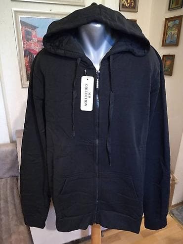 Duks, 4XL, bоја - Crna, Sa kapuljačom na lalafo.rs Duks, 4XL, bоја - Crna, Sa kapuljačom