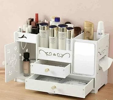 Polica organizer za sminku i kozmetiku. Pogodan za kupatilo, sobu na lalafo.rs — 2 Polica organizer za sminku i kozmetiku. Pogodan za kupatilo, sobu — 2