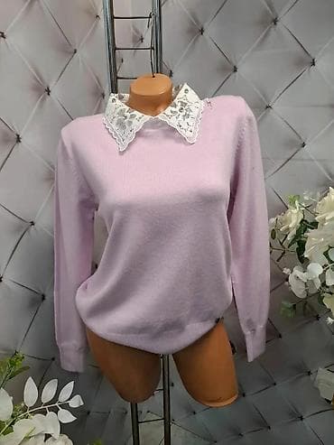 Damski džemper sa dekorativnom čipkanom kragnom - Klasičan kroj sa na lalafo.rs — 2 Damski džemper sa dekorativnom čipkanom kragnom - Klasičan kroj sa — 2