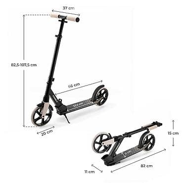 Scooters, skateboards and hoverboards: Trotinet za vožnju – sklopivi, podešavajuće visine - Dimenzije at lalafo.rs — 1 Scooters, skateboards and hoverboards: Trotinet za vožnju – sklopivi, podešavajuće visine - Dimenzije — 1