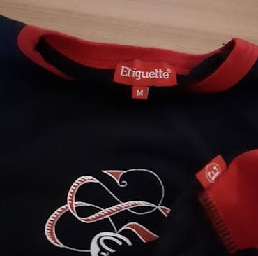 Ženska majica dugih rukava Etiquette. - Boja: crna sa crvenim na lalafo.rs — 2 Ženska majica dugih rukava Etiquette. - Boja: crna sa crvenim — 2