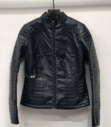 Ženska kratka kožna jakna – biker stil - Materijal: eko koža sa na lalafo.rs — 6 Ženska kratka kožna jakna – biker stil - Materijal: eko koža sa — 6