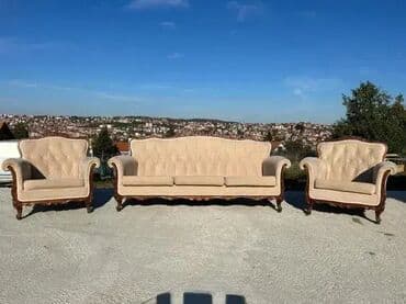 Stilske garniture: Stilska garnitura - Trosed i dve fotelje Stilska garnitura Trosed i na lalafo.rs — 4 Stilske garniture: Stilska garnitura - Trosed i dve fotelje Stilska garnitura Trosed i — 4