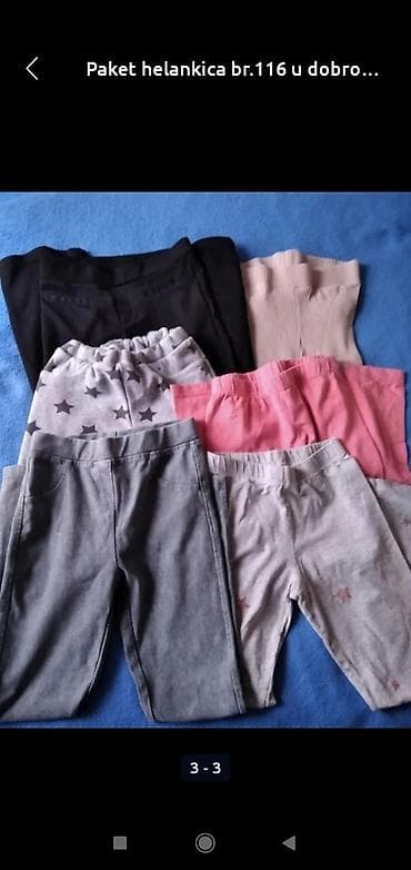 Paket helankica br.122/128 u dobrom stanju na lalafo.rs — 3 Paket helankica br.122/128 u dobrom stanju — 3