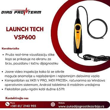 Inspekcijski endoskop Launch Tech VSP-600 je dizajniran za pristup na lalafo.rs Inspekcijski endoskop Launch Tech VSP-600 je dizajniran za pristup
